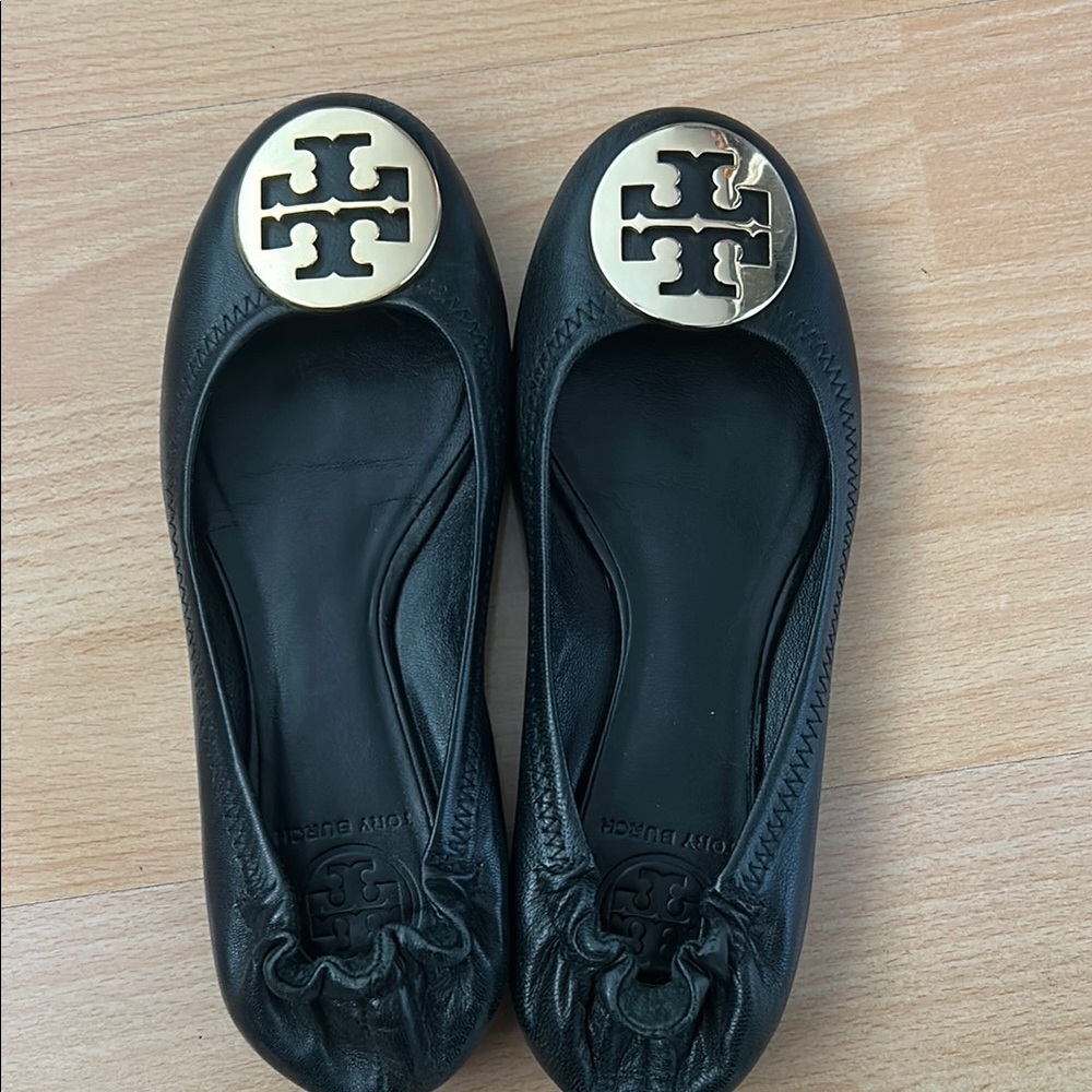 Tory Burch Black Ballet Flats